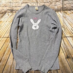 Amy Tangerine Gray Thermal Ski Bunny Long Sleeve Shirt
